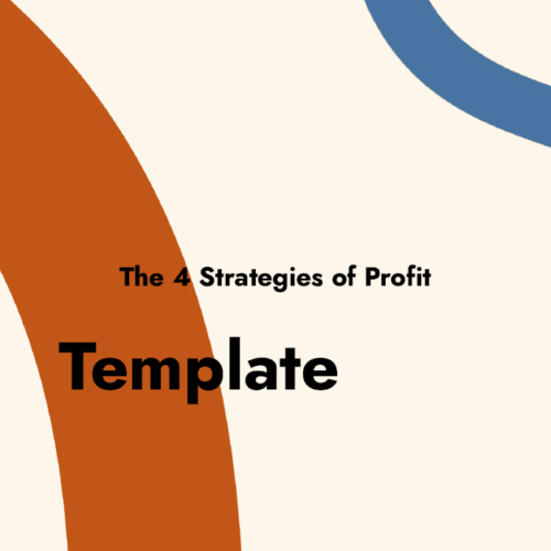 4-Strategies-of-profit-template-product-Cover